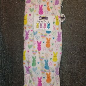 Multicolor Peeps Happy Easter Oversized Plush Throw